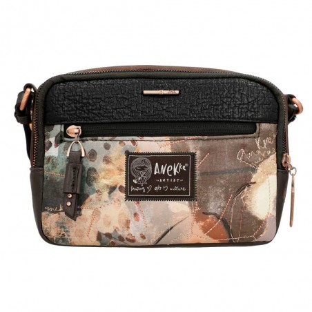 Anekke | Sac bandoulière trotteur "Padded" | Sac femme original marron cuivré inspiration Japon Anekke | Sac bandoulière trotteur "Padded" | Sac femme original marron cuivré inspiration Japon