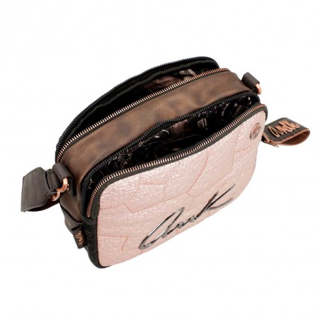Anekke | Sac bandoulière trotteur "Padded" | Sac femme original marron cuivré inspiration Japon Anekke | Sac bandoulière trotteur "Padded" | Sac femme original marron cuivré inspiration Japon