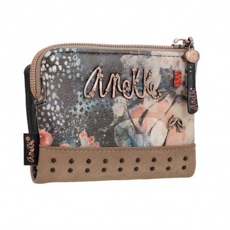 Anekke | Portefeuille souple "Brush" petit modèle | Petit porte-monnaie et cartes femme original Anekke | Portefeuille souple "Brush" petit modèle | Petit porte-monnaie et cartes femme original
