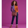 Sac à main OILILY "Haley" Joy Flowers bleu éclipse | Sac femme porté main avec bandoulière original top qualité Sac à main OILILY "Haley" Joy Flowers bleu éclipse | Sac femme porté main avec bandoulière original top qualité