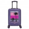 AÉRIAL | Valise cabine fantaisie "California" violet | Bagage petite taille original enfant adulte décor palmiers californie AÉRIAL | Valise cabine fantaisie "California" violet | Bagage petite taille original enfant adulte décor palmiers californie