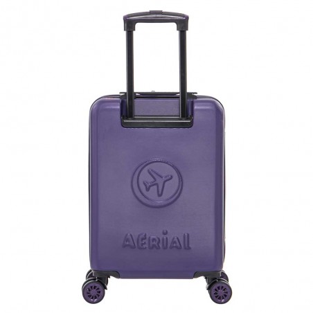 AÉRIAL | Valise cabine fantaisie "California" violet | Bagage petite taille original enfant adulte décor palmiers californie