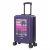 AÉRIAL | Valise cabine fantaisie "California" violet | Bagage petite taille original enfant adulte décor palmiers californie AÉRIAL | Valise cabine fantaisie "California" violet | Bagage petite taille original enfant adulte décor palmiers californie