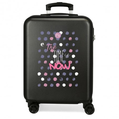Valise cabine 4 roues ROLL ROAD "The time is now" | Bagage ado fille femme pas cher qualité original Valise cabine 4 roues ROLL ROAD "The time is now" | Bagage ado fille femme pas cher qualité original