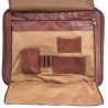 Pilot case affaires en cuir 17" KATANA marron | Bagage à roulettes professionnel business compatible cabine avion Pilot case affaires en cuir 17" KATANA marron | Bagage à roulettes professionnel business compatible cabine avion