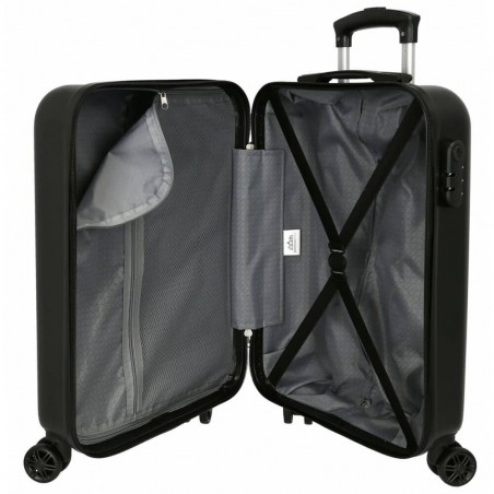 Valise cabine 4 roues ROLL ROAD "Next Level" noir | Bagage garçon ado décor jeux vidéo pas cher