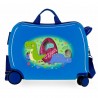 Valise trotteur Movom "Dinos" bleu | Bagage enfant garçon ludique à chevaucher dinosaure Valise trotteur Movom "Dinos" bleu | Bagage enfant garçon ludique à chevaucher dinosaure