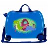 Valise trotteur Movom "Dinos" bleu | Bagage enfant garçon ludique à chevaucher dinosaure Valise trotteur Movom "Dinos" bleu | Bagage enfant garçon ludique à chevaucher dinosaure