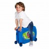 Valise trotteur Movom "Dinos" bleu | Bagage enfant garçon ludique à chevaucher dinosaure Valise trotteur Movom "Dinos" bleu | Bagage enfant garçon ludique à chevaucher dinosaure
