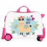 Valise trotteur Movom "Holà" blanc/rose | Bagage enfant fille ludique à chevaucher lama rigolo Valise trotteur Movom "Holà" blanc/rose | Bagage enfant fille ludique à chevaucher lama rigolo