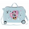 Disney | Valise trotteur Minnie My Happy Place bleu ciel | Bagage taille cabine pour enfant original Disney | Valise trotteur Minnie My Happy Place bleu ciel | Bagage taille cabine pour enfant original