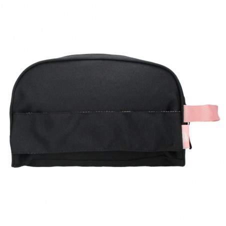 Reebok | Trousse de toilette "Beverly" noir/rose | Trousse de voyage et sport femme pas cher