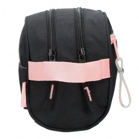 Reebok | Trousse de toilette "Beverly" noir/rose | Trousse de voyage et sport femme pas cher