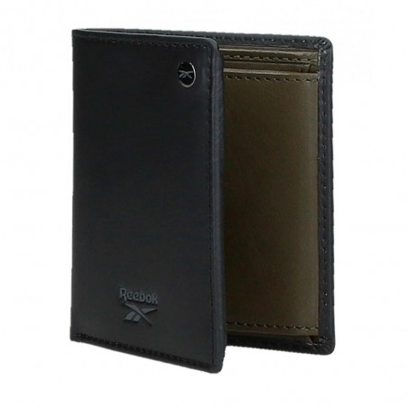 Reebok | Portefeuille homme en cuir "Switch" noir | Porte-cartes et monnaie style sportif pas cher Reebok | Portefeuille homme en cuir "Switch" noir | Porte-cartes et monnaie style sportif pas cher