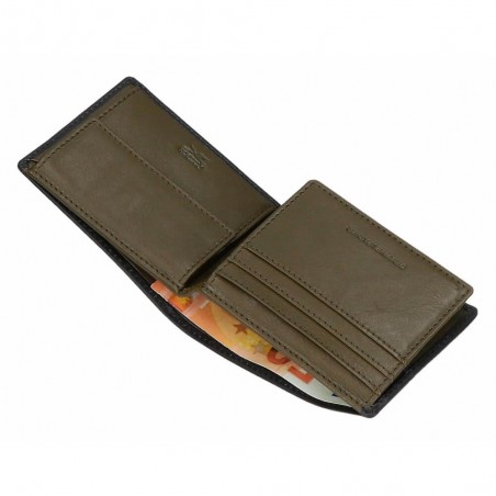 Reebok | Portefeuille homme en cuir "Switch" noir | Porte-cartes et monnaie style sportif pas cher