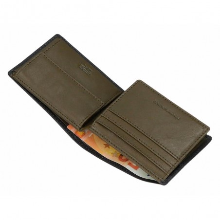 Reebok | Portefeuille homme en cuir "Switch" noir | Porte-cartes et monnaie style sportif pas cher