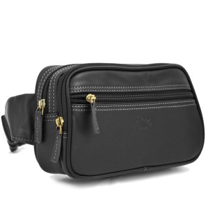 Sac ceinture ou Banane en Cuir KATANA - Noir