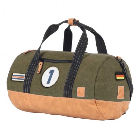 Sac polochon 24H LE MANS "Légende" vert kaki | Sac de voyage tendance homme sport automobile 24 heures du Mans officiel Sac polochon 24H LE MANS "Légende" vert kaki | Sac de voyage tendance homme sport automobile 24 heures du Mans officiel