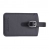 DAVIDTS | Étiquette pour bagages noir | Porte adresse pour l'étiquetage obligatoire des bagages en cuir DAVIDTS | Étiquette pour bagages noir | Porte adresse pour l'étiquetage obligatoire des bagages en cuir