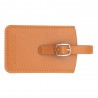 DAVIDTS | Étiquette pour bagages cognac | Porte adresse pour l'étiquetage obligatoire des bagages en cuir DAVIDTS | Étiquette pour bagages cognac | Porte adresse pour l'étiquetage obligatoire des bagages en cuir