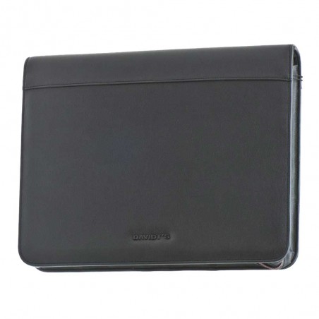 DAVIDTS | Conférencier à anneaux "Oran" noir | Porte-documents avec pochette tablette DAVIDTS | Conférencier à anneaux "Oran" noir | Porte-documents avec pochette tablette
