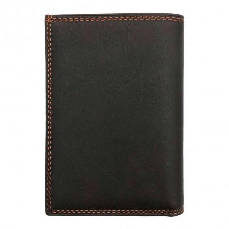 Katana | Portefeuille petit européen en cuir marron foncé | Porte-cartes sécurisé pour homme petit format pas cher Katana | Portefeuille petit européen en cuir marron foncé | Porte-cartes sécurisé pour homme petit format pas cher