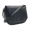 Katana | Sac porté croisé en cuir croco noir | Sac d'hiver femme tendance pas cher Katana | Sac porté croisé en cuir croco noir | Sac d'hiver femme tendance pas cher