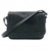 Katana | Sac bandoulière en cuir collet noir | Sac femme porté croisé style classique Katana | Sac bandoulière en cuir collet noir | Sac femme porté croisé style classique