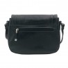 Katana | Sac bandoulière en cuir collet noir | Sac femme porté croisé style classique Katana | Sac bandoulière en cuir collet noir | Sac femme porté croisé style classique