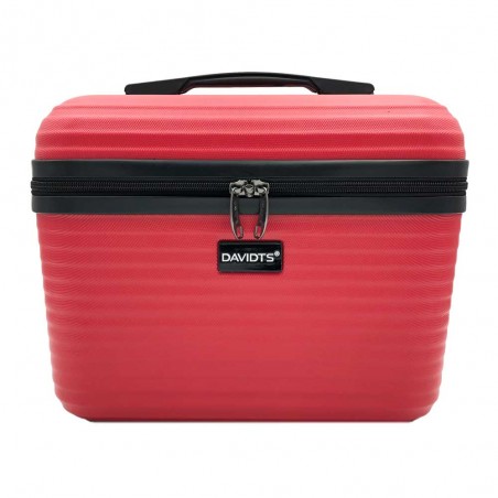 Davidts | Vanity case rigide "Aviator 2.0" rouge | Beauty case femme grand format par cher