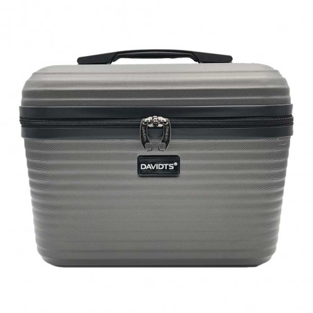 Davidts | Vanity case rigide "Aviator 2.0" gris anthracite | Beauty case femme grand format par cher