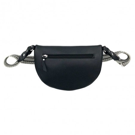 Katana | Banane femme en cuir "Tendance" noir | Sac banane à la mode avec bandoulière fantaisie pas chère Katana | Banane femme en cuir "Tendance" noir | Sac banane à la mode avec bandoulière fantaisie pas chère
