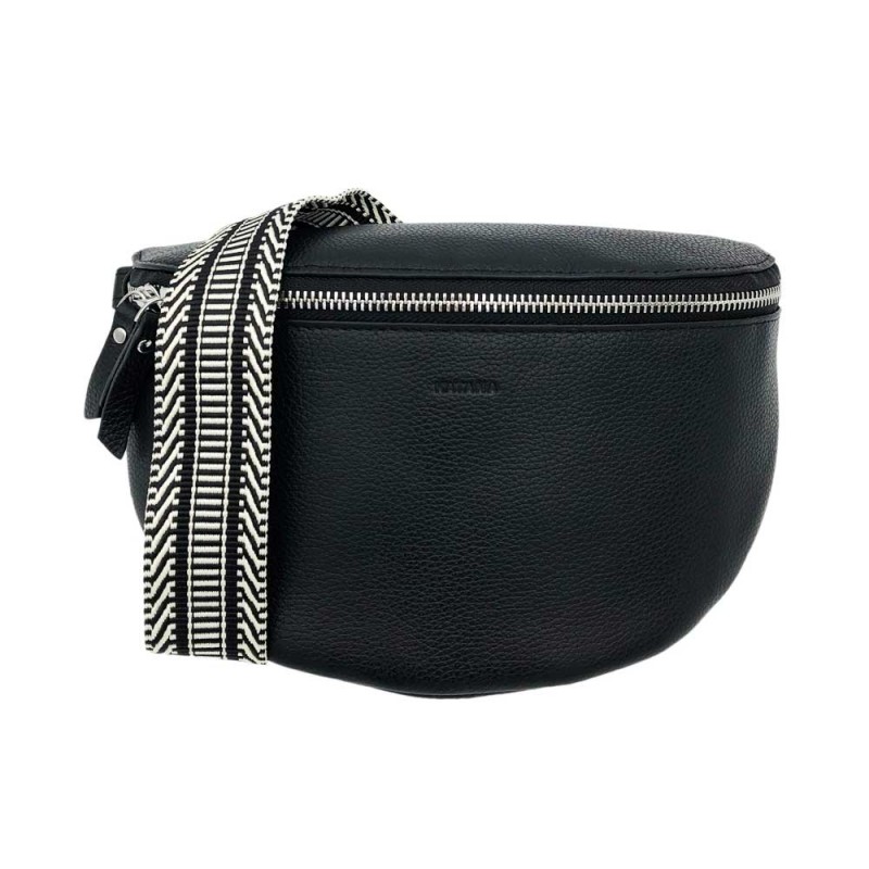 Banane en cuir noire, Sac Femme, Accessoires Femme