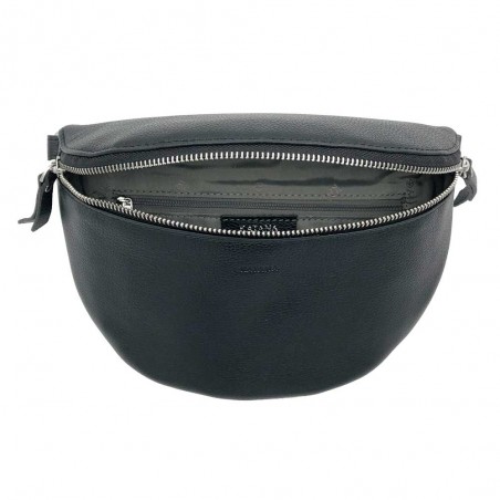 Katana | Banane femme en cuir "Tendance" noir | Sac banane à la mode avec bandoulière fantaisie pas chère Katana | Banane femme en cuir "Tendance" noir | Sac banane à la mode avec bandoulière fantaisie pas chère