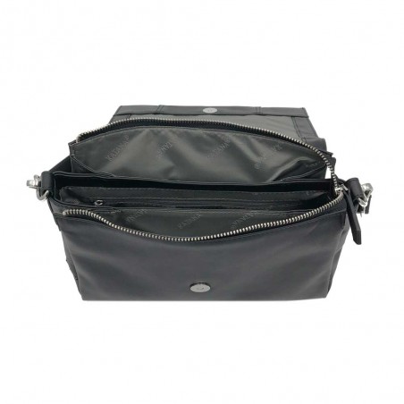Katana | Sac bandoulière en cuir "Ariane" noir | Sac femme porté croisé moderne pas cher Katana | Sac bandoulière en cuir "Ariane" noir | Sac femme porté croisé moderne pas cher
