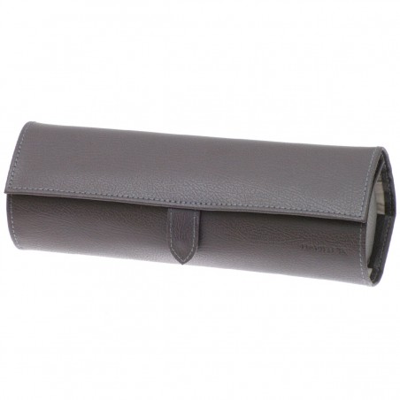 Trousse à bijoux ronde DAVIDT'S "Euclide" anthracite | Étui à bijoux de voyage femme original pas cher qualité supérieure Trousse à bijoux ronde DAVIDT'S "Euclide" anthracite | Étui à bijoux de voyage femme original pas cher qualité supérieure