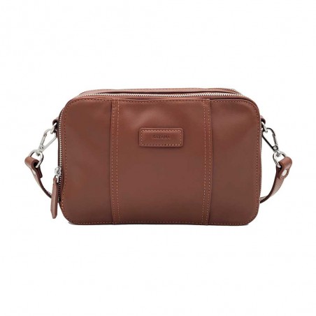 Katana | Sac bandoulière en cuir "Nelly" marron | Sac porté croisé femme tendance pas cher Katana | Sac bandoulière en cuir "Nelly" marron | Sac porté croisé femme tendance pas cher
