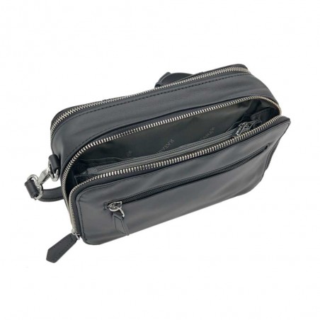 Katana | Sac bandoulière en cuir "Nelly" noir | Sac porté croisé femme tendance pas cher Katana | Sac bandoulière en cuir "Nelly" noir | Sac porté croisé femme tendance pas cher