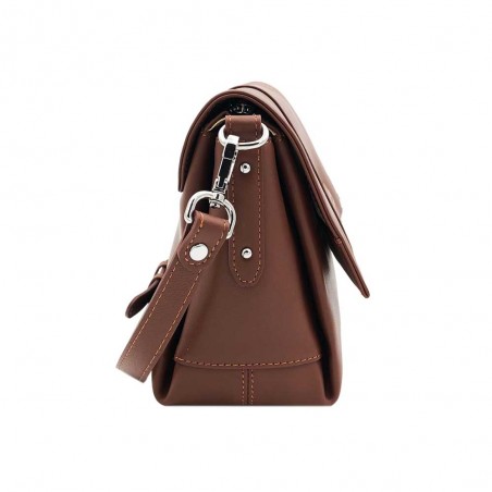 Katana | Sac bandoulière en cuir "Ariane" marron | Sac femme porté croisé moderne pas cher Katana | Sac bandoulière en cuir "Ariane" marron | Sac femme porté croisé moderne pas cher