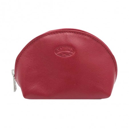 Katana | Porte-monnaie en cuir demi-lune rouge | Porte-monnaie femme classique pas cher Katana | Porte-monnaie en cuir demi-lune rouge | Porte-monnaie femme classique pas cher