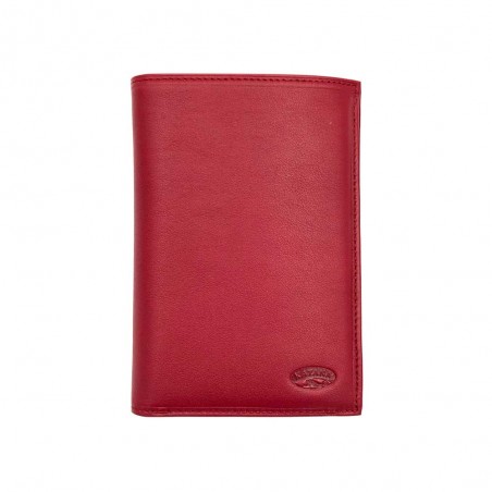 Portefeuille femme en cuir KATANA rouge | Porte-cartes permis de conduire et papiers pas cher Portefeuille femme en cuir KATANA rouge | Porte-cartes permis de conduire et papiers pas cher