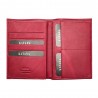 Portefeuille femme en cuir KATANA rouge | Porte-cartes permis de conduire et papiers pas cher Portefeuille femme en cuir KATANA rouge | Porte-cartes permis de conduire et papiers pas cher