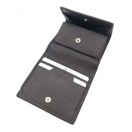 Serge Blanco | Porte-monnaie et cartes en cuir homme "Vancouver" marron foncé | Petit portefeuille pas cher Serge Blanco | Porte-monnaie et cartes en cuir homme "Vancouver" marron foncé | Petit portefeuille pas cher