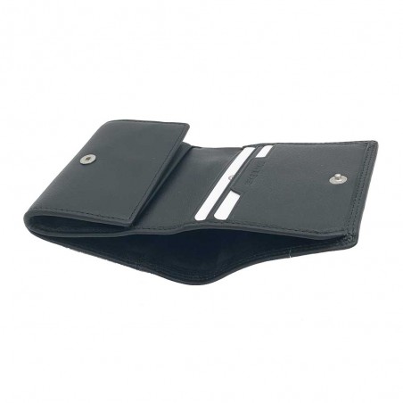 Serge Blanco | Porte-monnaie et cartes en cuir homme "Vancouver" noir | Petit portefeuille pas cher Serge Blanco | Porte-monnaie et cartes en cuir homme "Vancouver" noir | Petit portefeuille pas cher