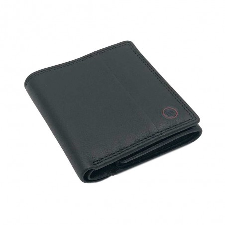 Serge Blanco | Porte-monnaie et cartes en cuir homme "Vancouver" noir | Petit portefeuille pas cher Serge Blanco | Porte-monnaie et cartes en cuir homme "Vancouver" noir | Petit portefeuille pas cher