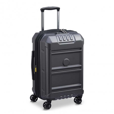 DELSEY Paris | Valise cabine extensible Rempart gris anthracite | Valise homme style malle design