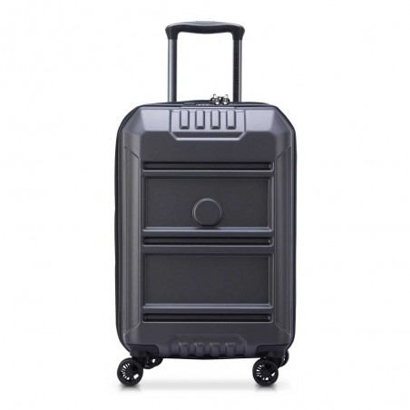 DELSEY Paris | Valise cabine extensible Rempart gris anthracite | Valise homme style malle design