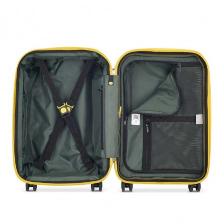 DELSEY Paris | Valise cabine extensible Rempart vert army | Valise homme style malle design