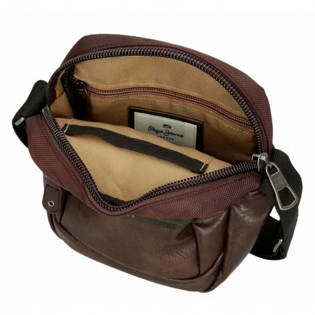 Sacoche homme PEPE JEANS "Horley" marron | Pochette porté croisé tendance pas cher Sacoche homme PEPE JEANS "Horley" marron | Pochette porté croisé tendance pas cher