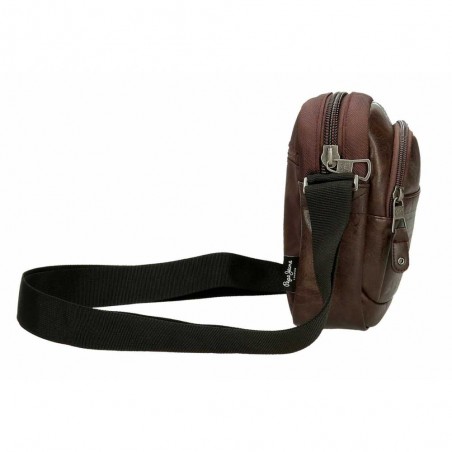 Sacoche homme PEPE JEANS "Horley" marron | Pochette porté croisé tendance pas cher Sacoche homme PEPE JEANS "Horley" marron | Pochette porté croisé tendance pas cher